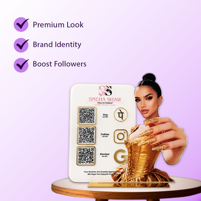 3QR Custom Standee For Nails