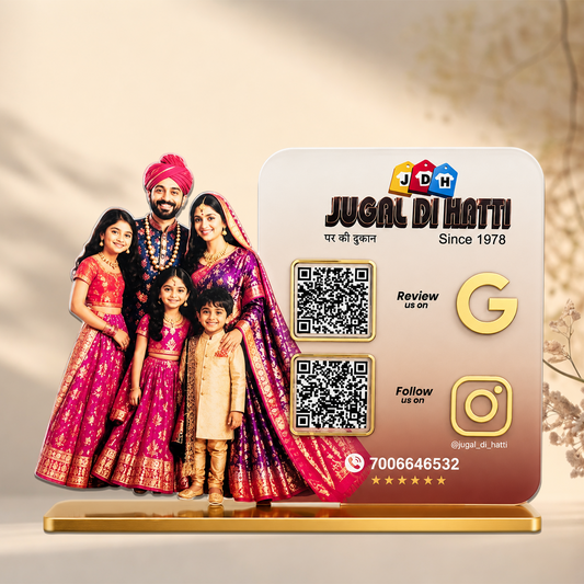 2QR Custom Standee - Cloth Shop