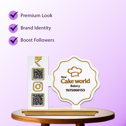 2QR Custom Standee - Bakery Shop