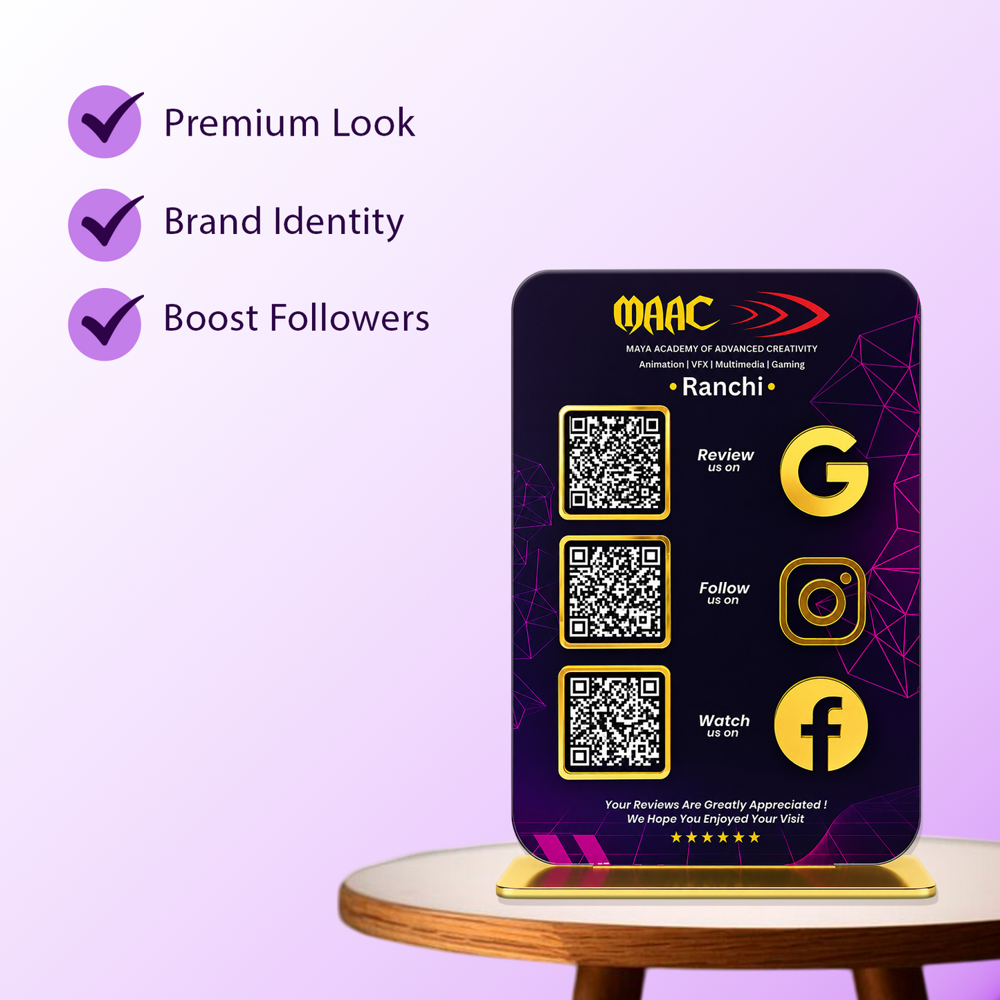3QR Galaxy Standee