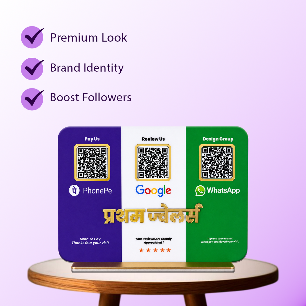 3QR Tricolor Standee