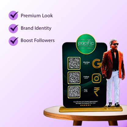 3QR Custom Standee - Beauty Studio