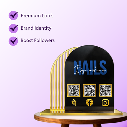 Arch Round Shaped Acrylic Standee