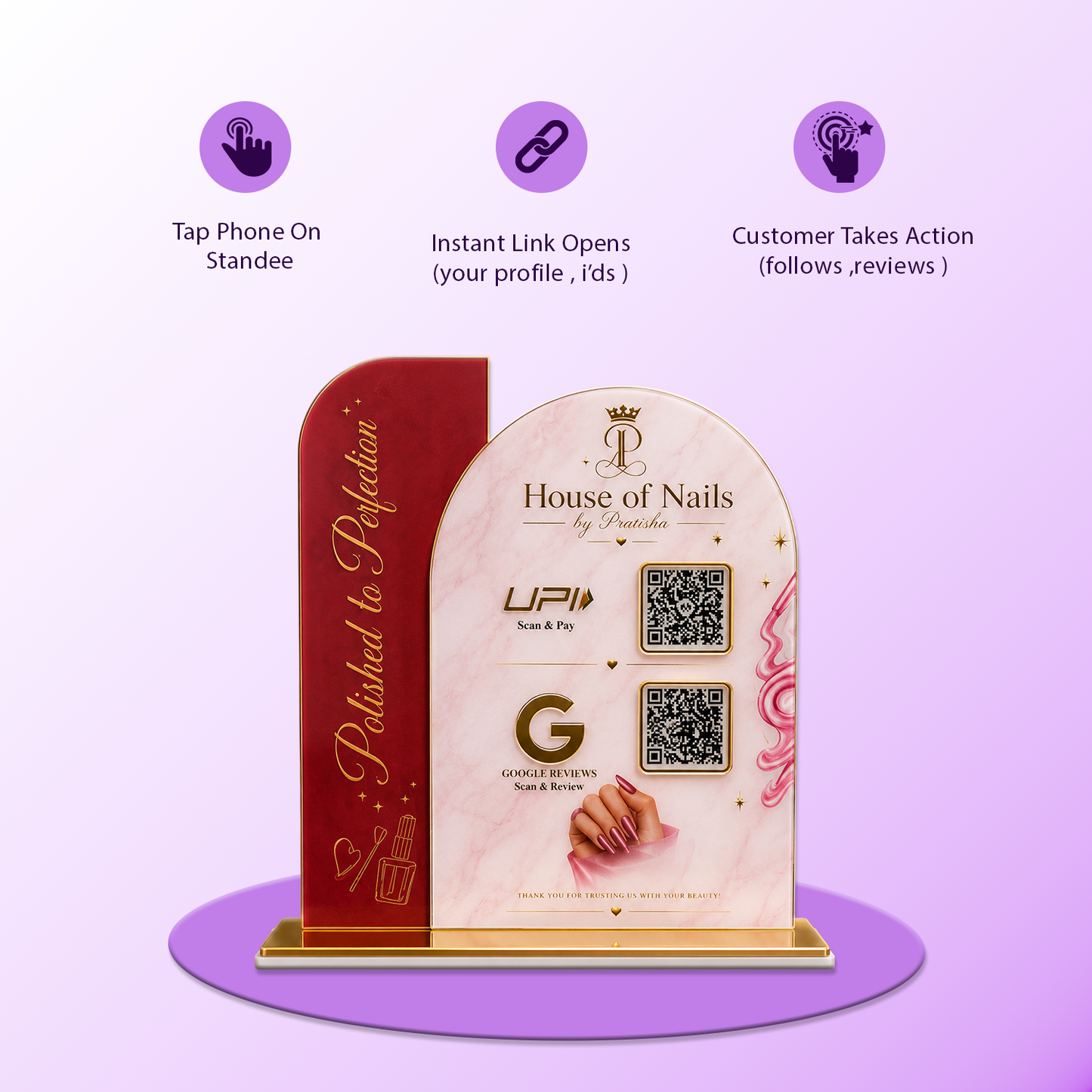 2QR ArchGlow Premium Standee