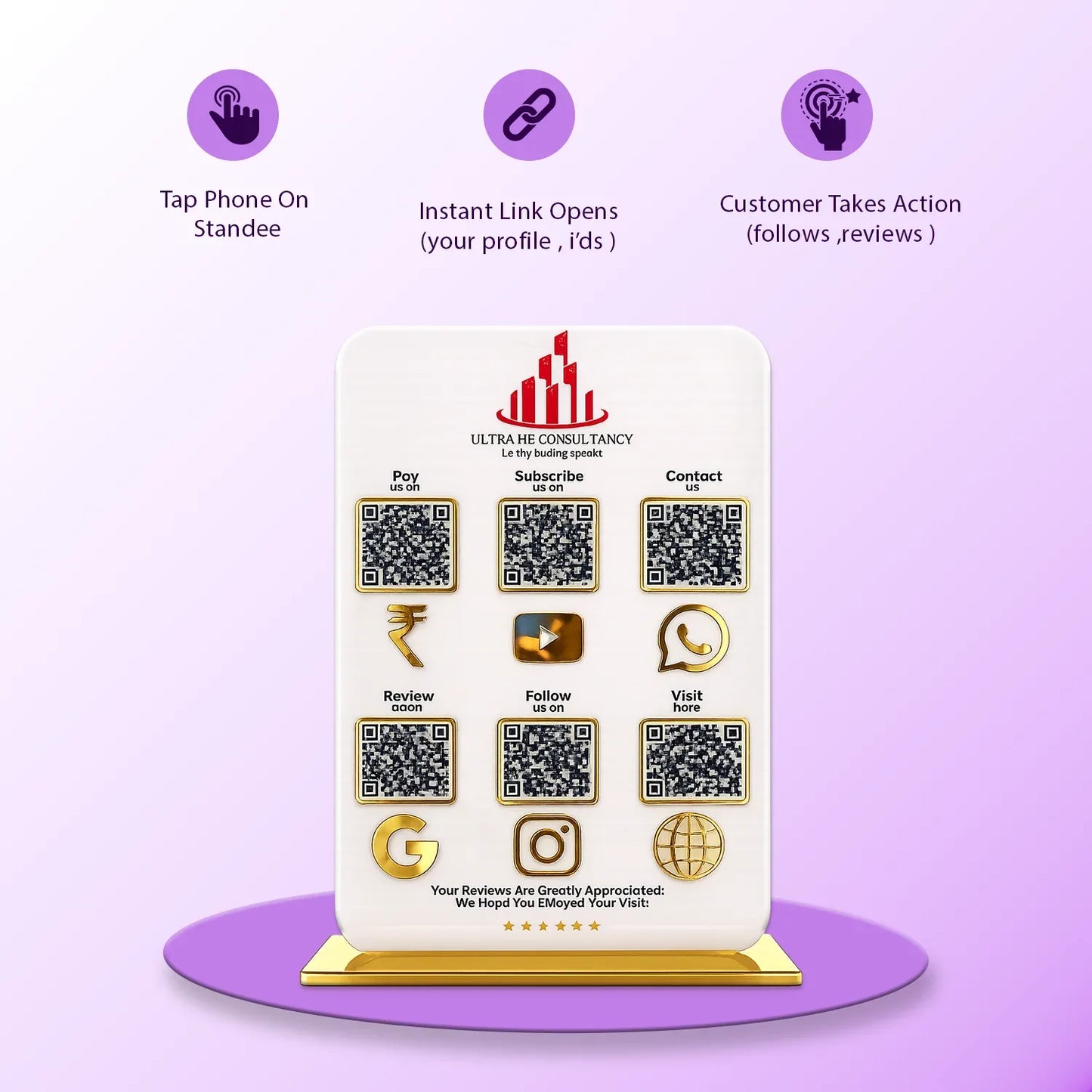 6QR Premium Standee - Ventex Technology