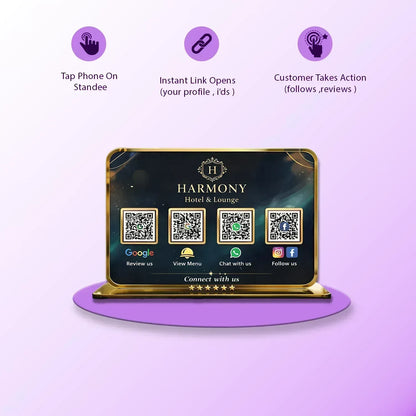 4QR Premium Standee - Landescape - Ventex Technology