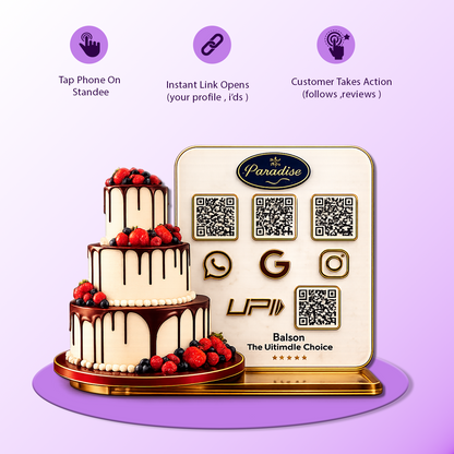 4QR Custom Standee For Bakery