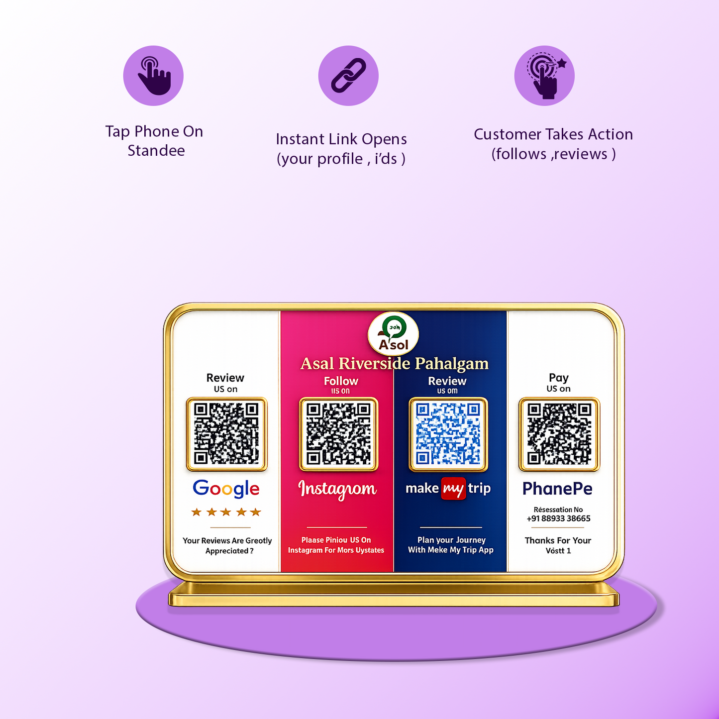 4QR Premium Standee -New Social Media Edition