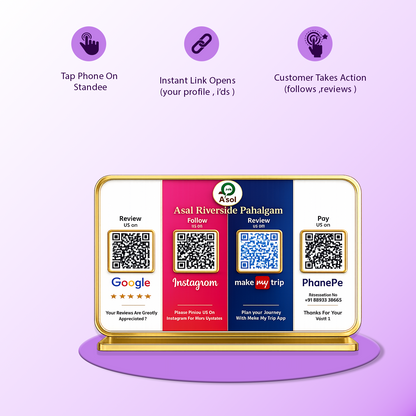 4QR Premium Standee -New Social Media Edition