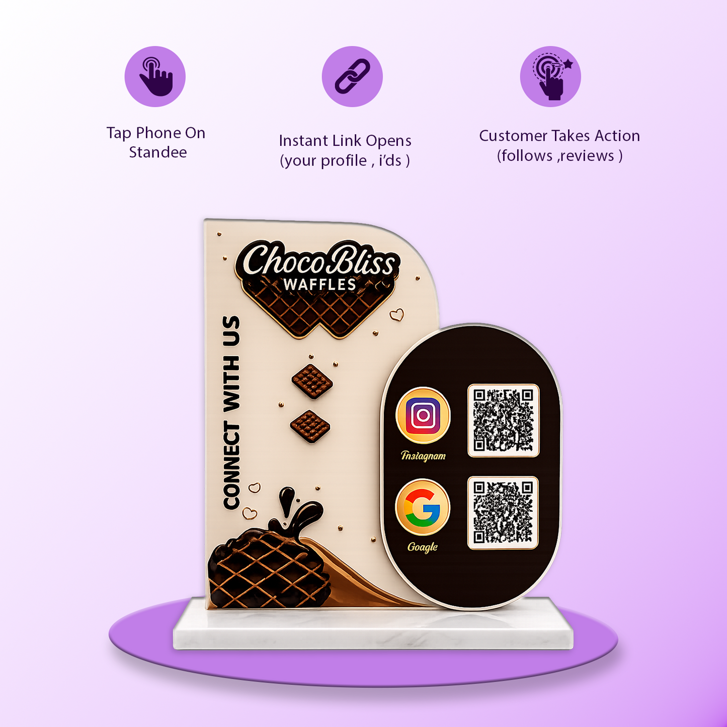 3QR Premium Textured New Standee