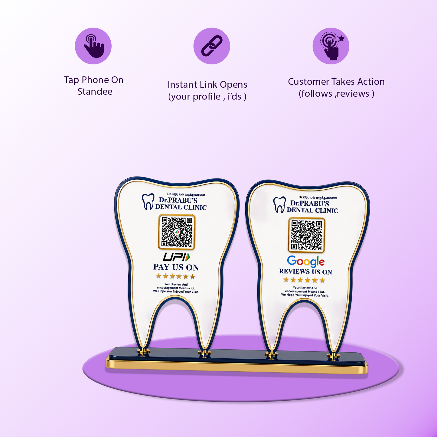 3QR Custom Standee For Dentist