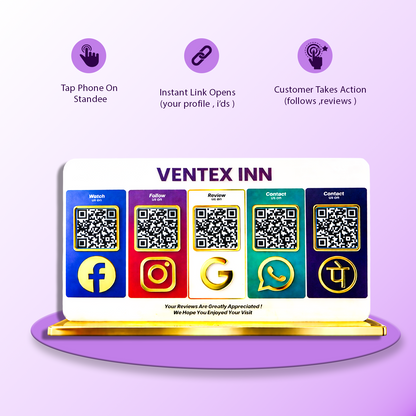 5QR Colourful Premium Standee