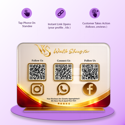 3QR Smart Business QR Standee