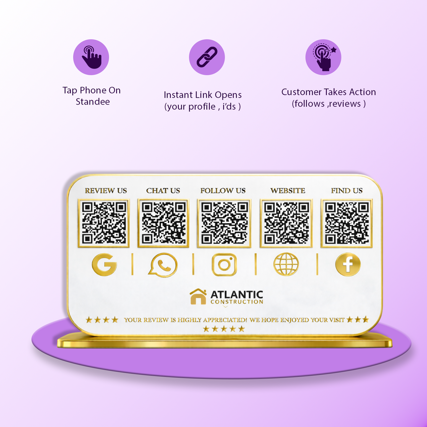 5QR Premium Standee - Landscape