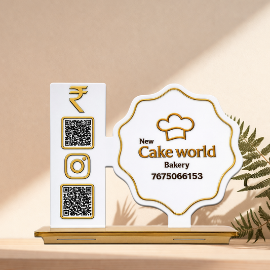 2QR Custom Standee - Bakery Shop