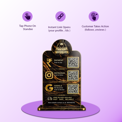 3QR Midnight Luxe Tobacco Standee  Edition