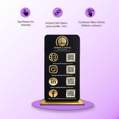 4QR Premium Standee - Portrait