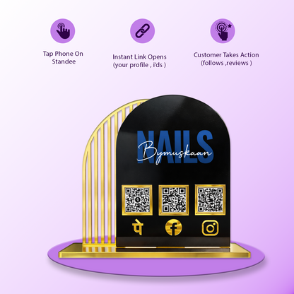 Arch Round Shaped Acrylic Standee