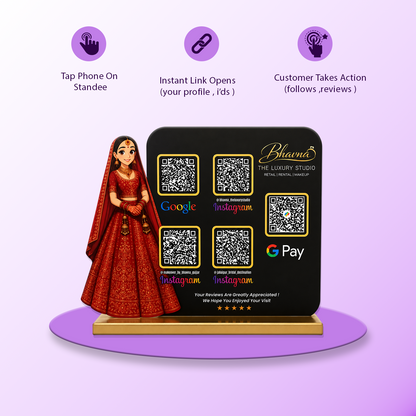 5QR Custom Standee - Makeup Studio