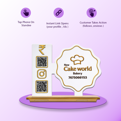 2QR Custom Standee - Bakery Shop