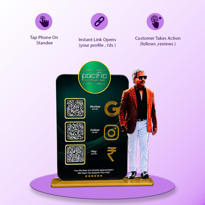 3QR Custom Standee - Beauty Studio
