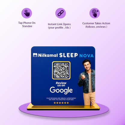 1QR Square Standee
