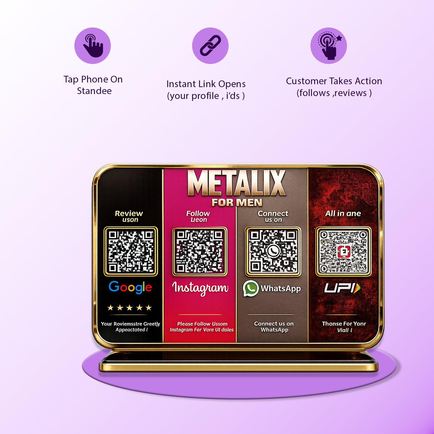 4QR Premium Standee - Social Media Edition