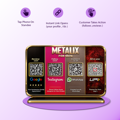 4QR Premium Standee - Social Media Edition