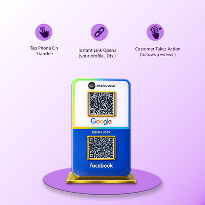 2QR Social Media Standee