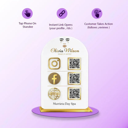 3QR Curved Standee - Portrait - Ventex Technology