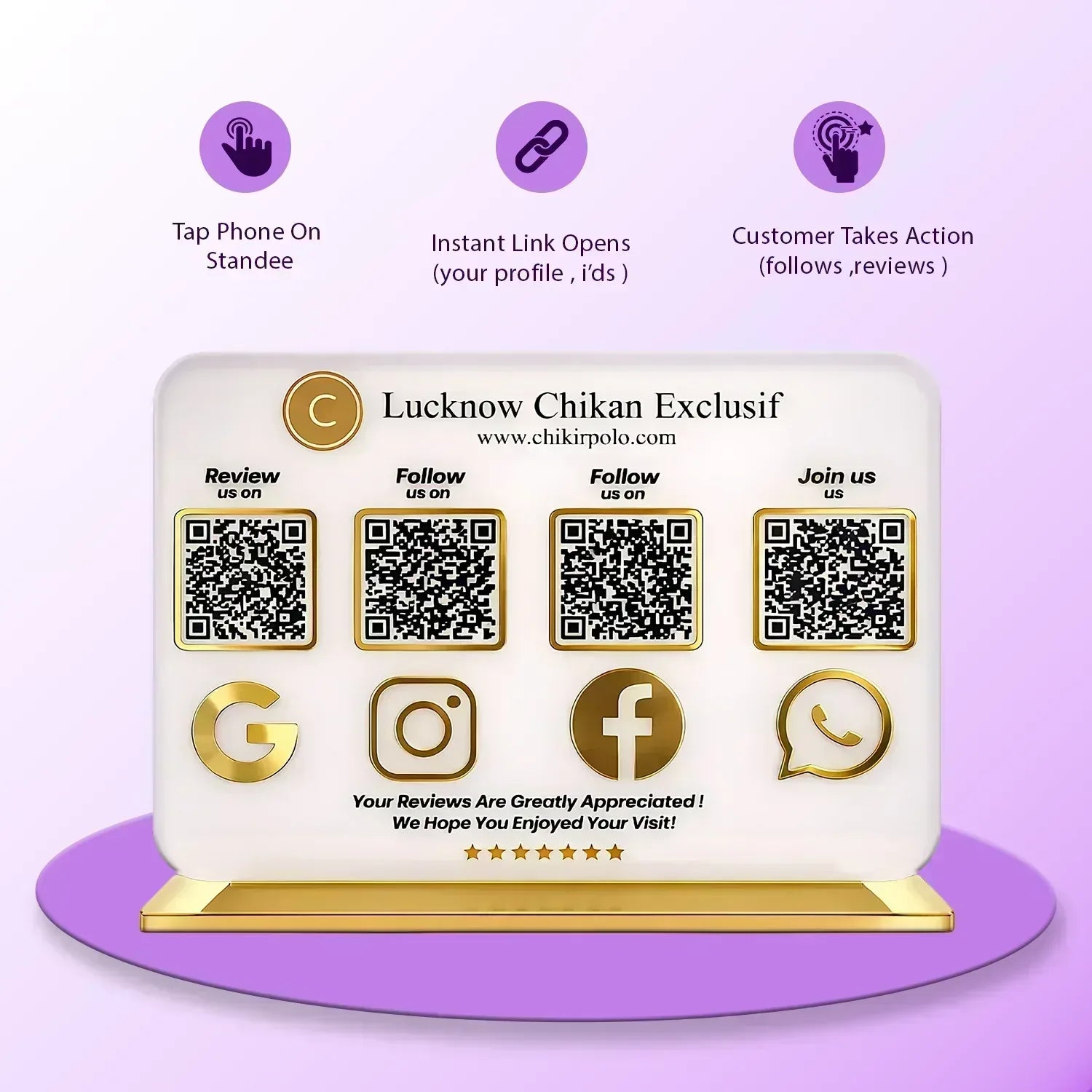 4QR Premium Standee - Ventex Technology