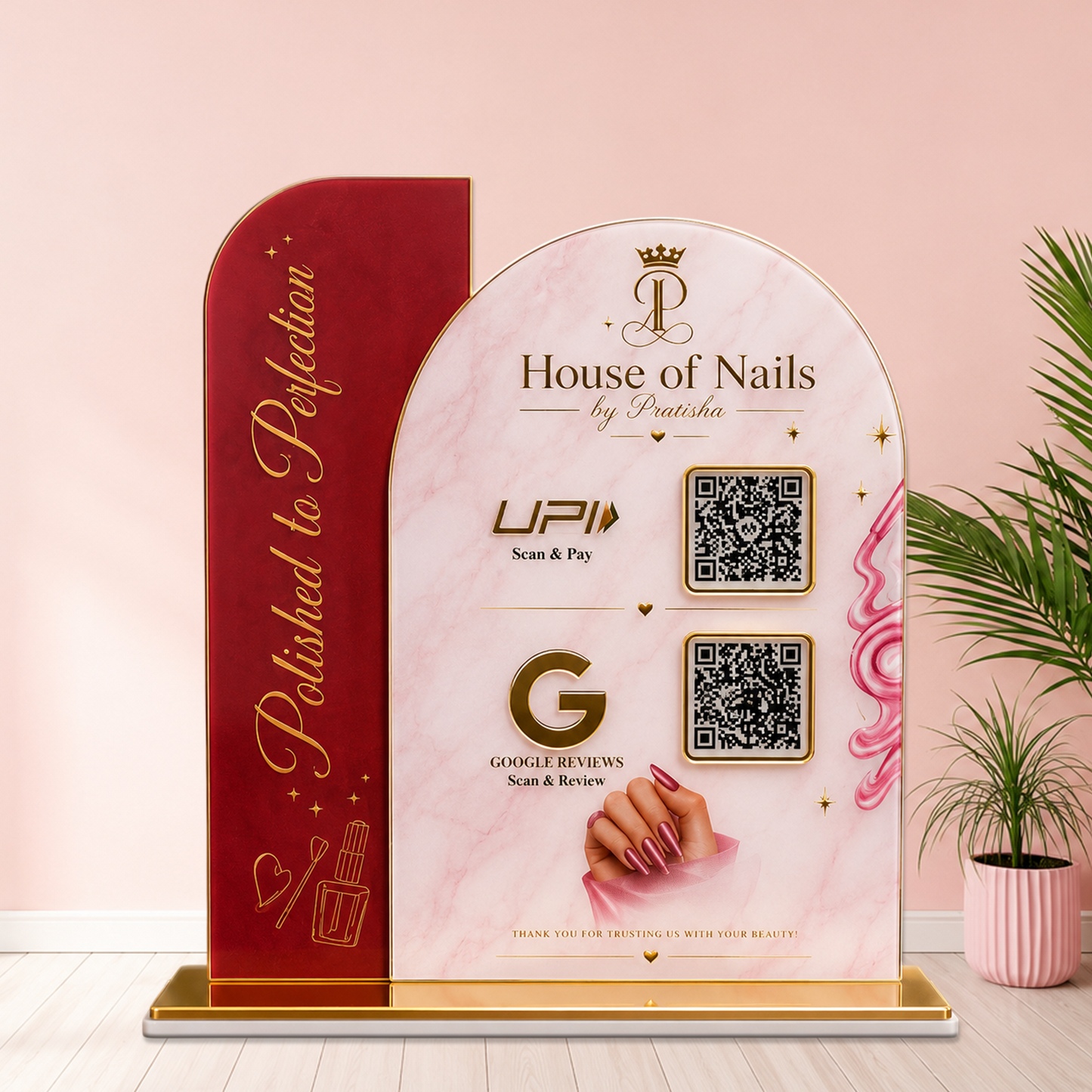 2QR ArchGlow Premium Standee