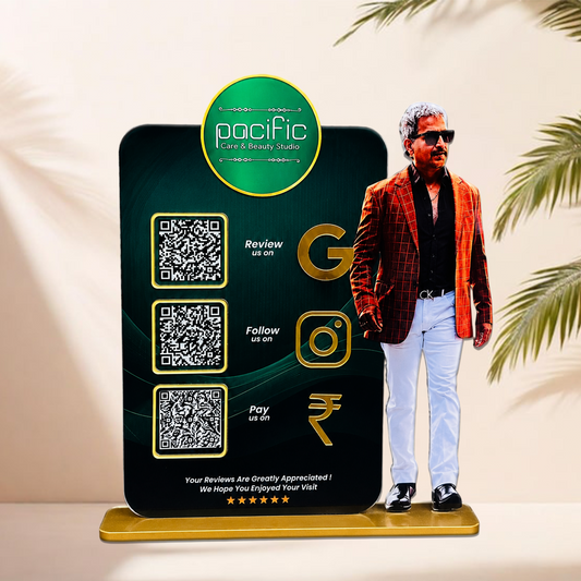 3QR Custom Standee - Beauty Studio