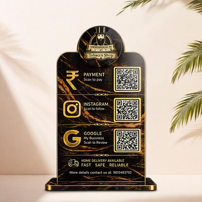 3QR Midnight Luxe Tobacco Standee  Edition