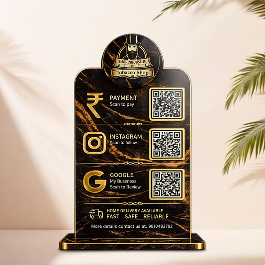 3QR Midnight Luxe Tobacco Standee  Edition