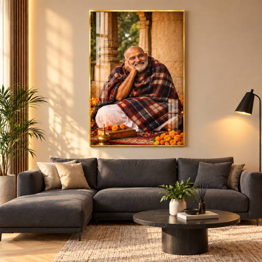 Neemkaroli Baba Premium Acrylic Wall Art