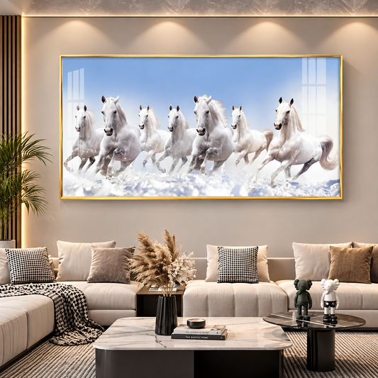 Seven horses Acrylic Wall Art