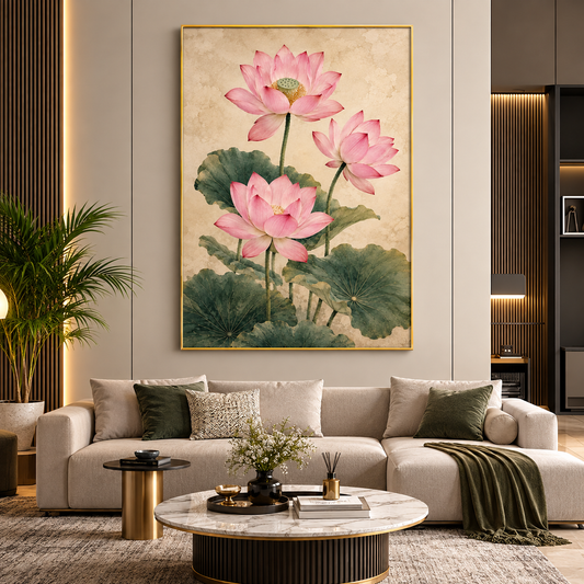 Elegant Lotus Premium Acrylic Wall Art