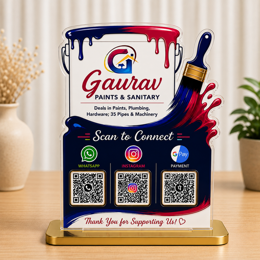 3QR Custom Standee - Paint Shop edition