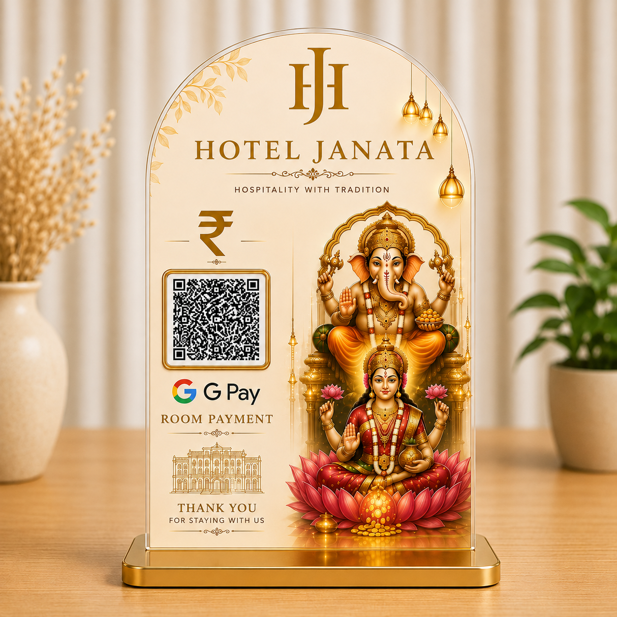 1QR Printed Standee