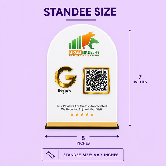 1QR Curved Standee