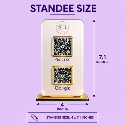 2QR Frosted Standee