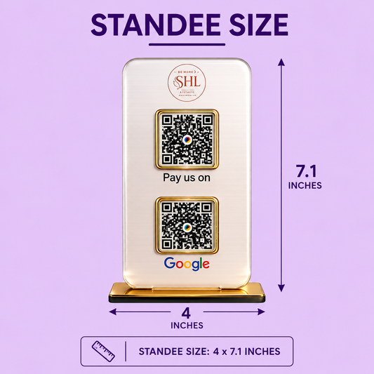 2QR Frosted Standee