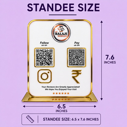 2QR Classic Dual Standee