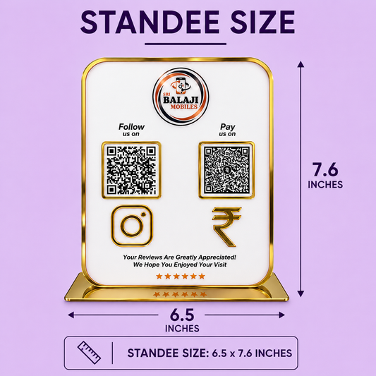 2QR Classic Dual Standee