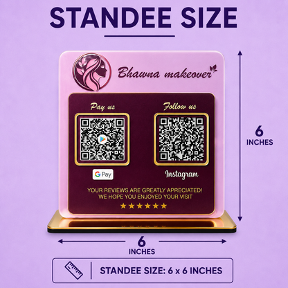 2QR Colored Standee