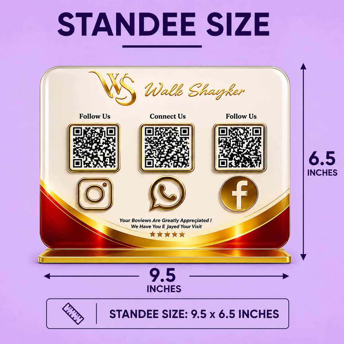3QR Business Standee