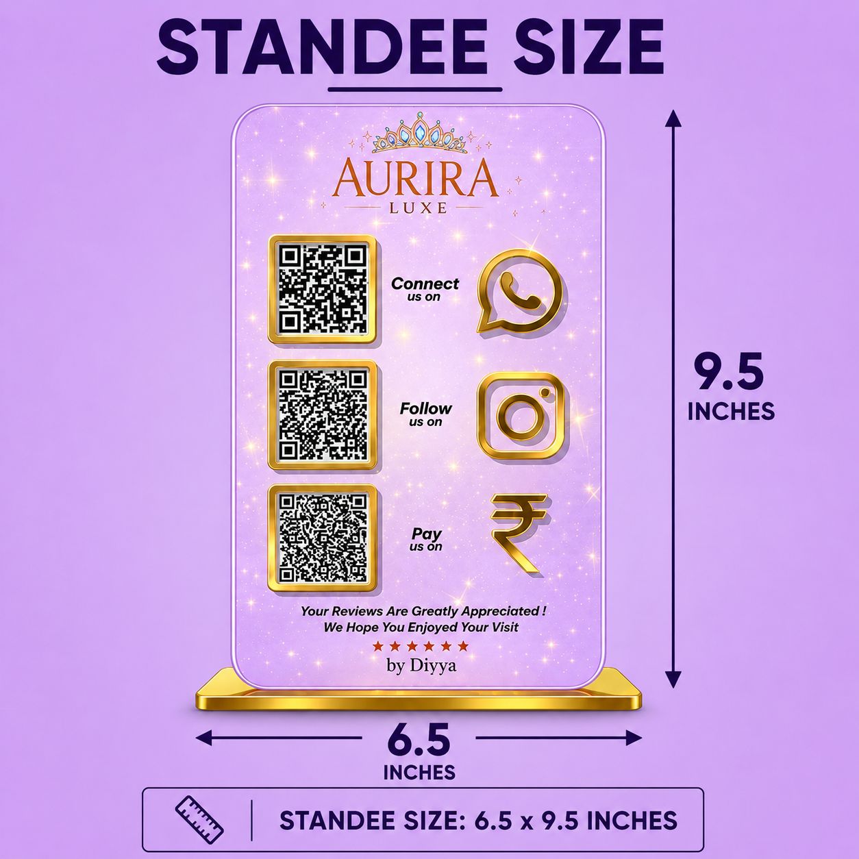 3QR Blossom Standee
