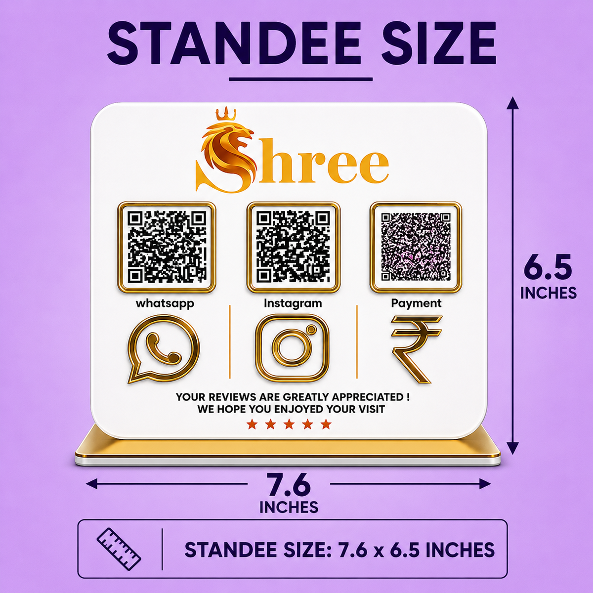 3QR Landscape Standee