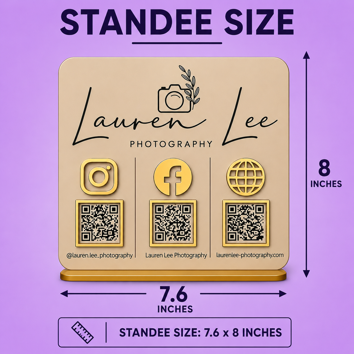 3QR Square Standee